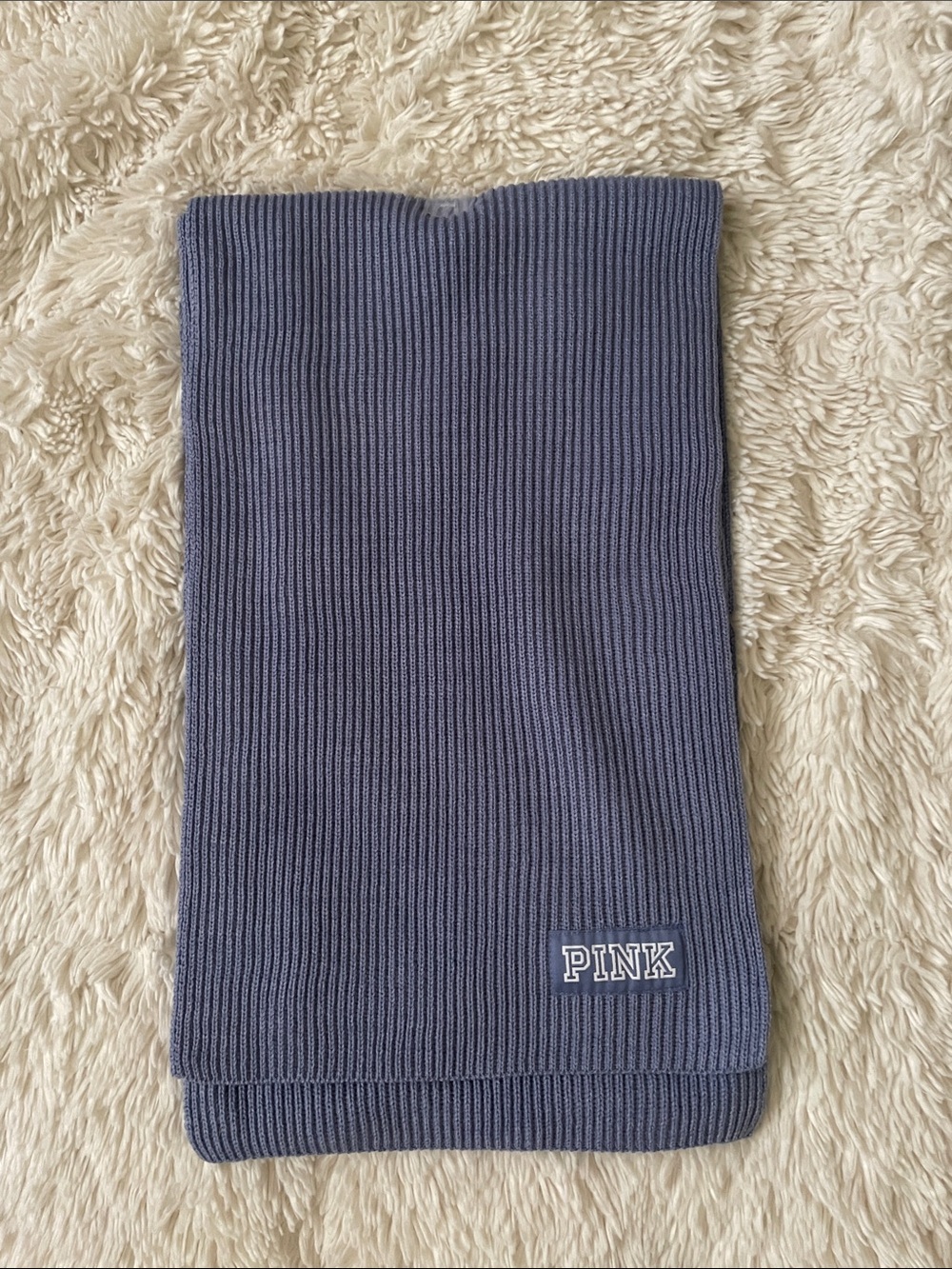 PINK Victoria's Secret Ribbed scarf - Light Lavender